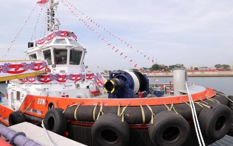 BV celebrates delivery of EON, first fully electric harbour tug in Southeast Asia