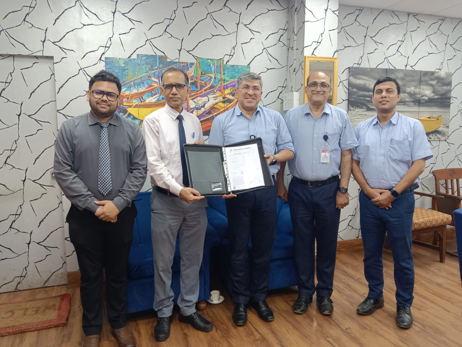 Indian Register of Shipping Awards Type Approval Certification to GRSE for Marine Hull and Line Valves
