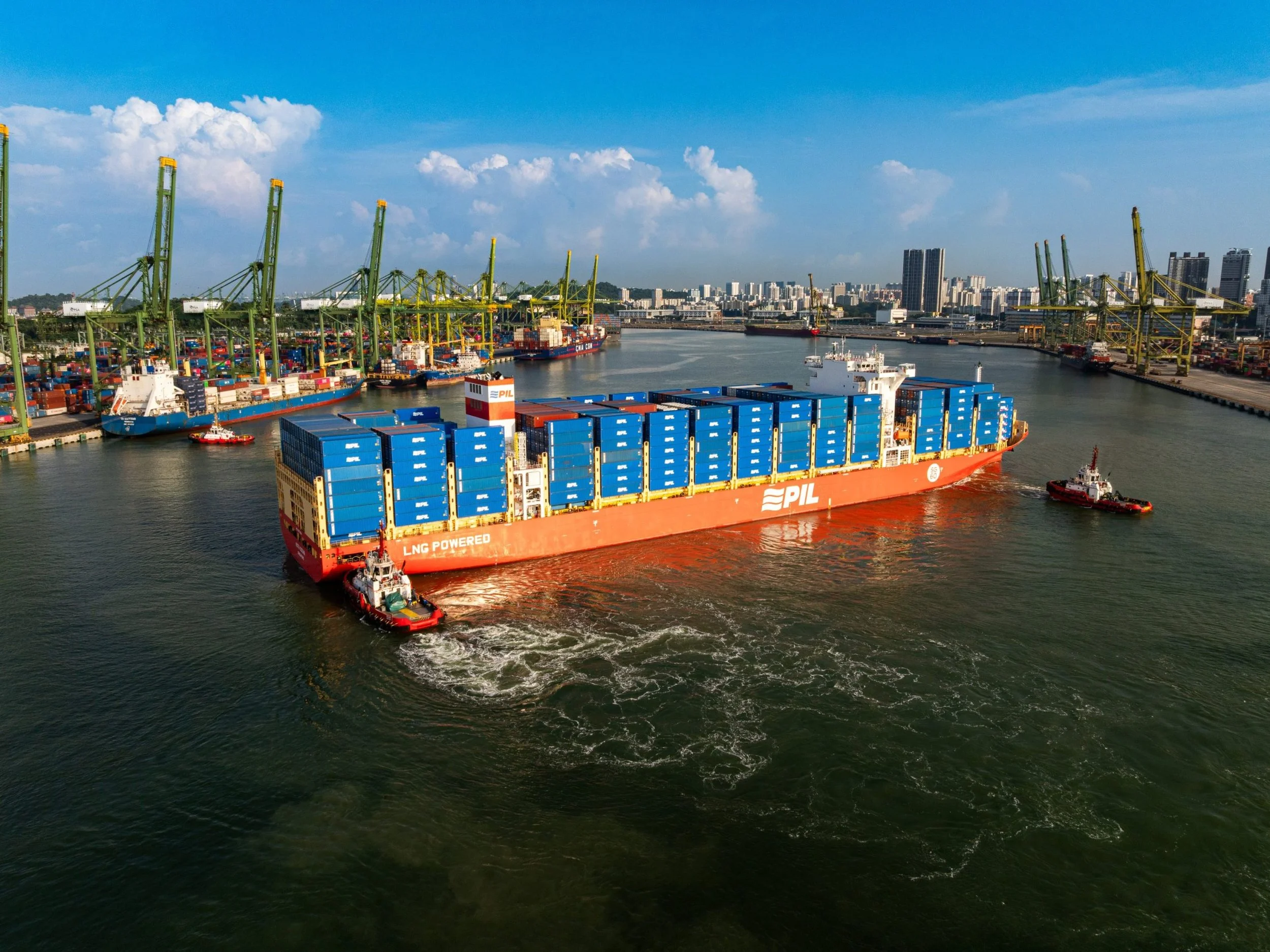 PIL and PSA International launch Singapore’s first joint land-sea green shipping service supported by DNV