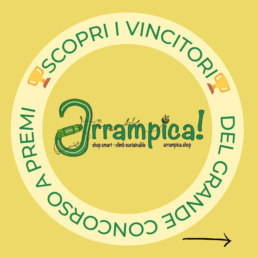 🎉 VINCITORI DEL CONCORSO ARRAMPICA! 🎉
Grazie a tutti voi che avete partecipato &mdash; pi&ugrave; di [700] arrampicatori da tutta Italia (e non solo!) 💚

I vincitori riceveranno presto un messaggio diretto! 📬 Hai fretta e sai di aver vinto? Scriv
