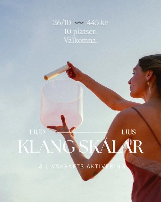 EVENT 26/10
Den 26 oktober kl. 18 kommer systrarna Hannah och Jennifer till The Shore för en kväll fylld av klangskålar och LFA. Med klangskålarnas helande vibrationer fördjupas aktiveringen av din livskraft. Vilket vi alla