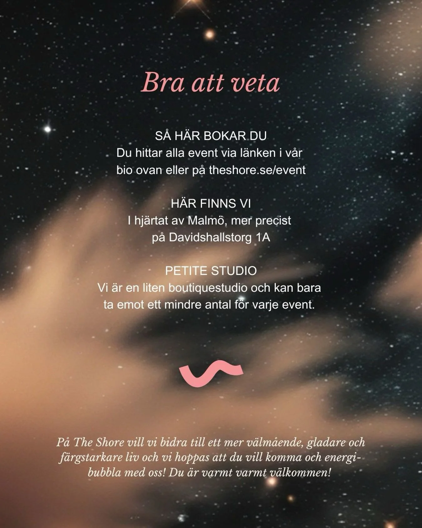 Du &auml;r alltid hj&auml;rtligt v&auml;lkommen till v&aring;r studio. 
🌸🧡🌸

〰️〰️〰️
Be a wavemaker