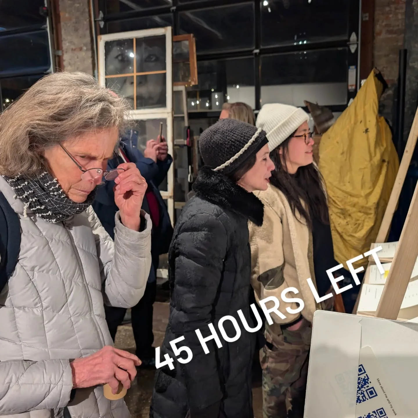 Yes. 45 hours left at @pictorialfoundation 'Foundations of Practice' exhibit.  The two part project and experience I am having participating in this , dare I say it, avant-garde show is beyond words. 

 What I can say is : visit, support the foundati