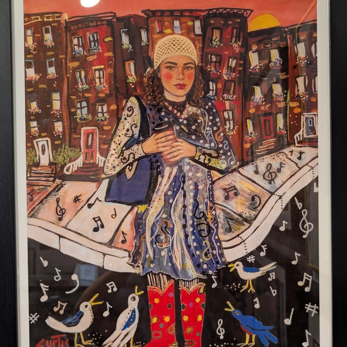 Such a treat to see the art work at @thebdac celebrating the Semiquincentennial of the USA. 
Red, White and Blue predominated the color palette! 

Many works to enjoy in person and online.

Some of my favorites!

1 - Zara - NYC Morning / Samantha Cur