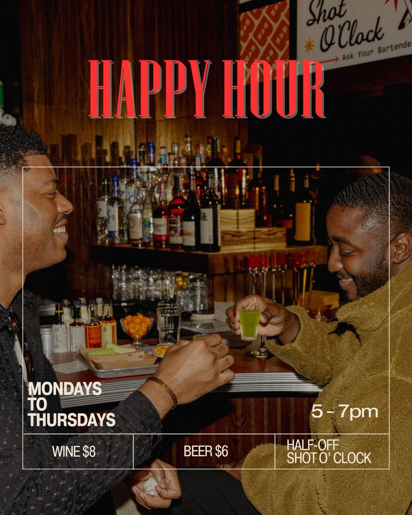 Friendly reminder that the happiest hours at Bar Betsie are very real. 😉 Join us Monday through Thursday from 5&ndash;7 PM for $6 beers and $8 wine. 🍷

📍Washington, D.C.

Bar Betsie Washington DC. DC cocktail lounge. Bar near Union Market DC, Best
