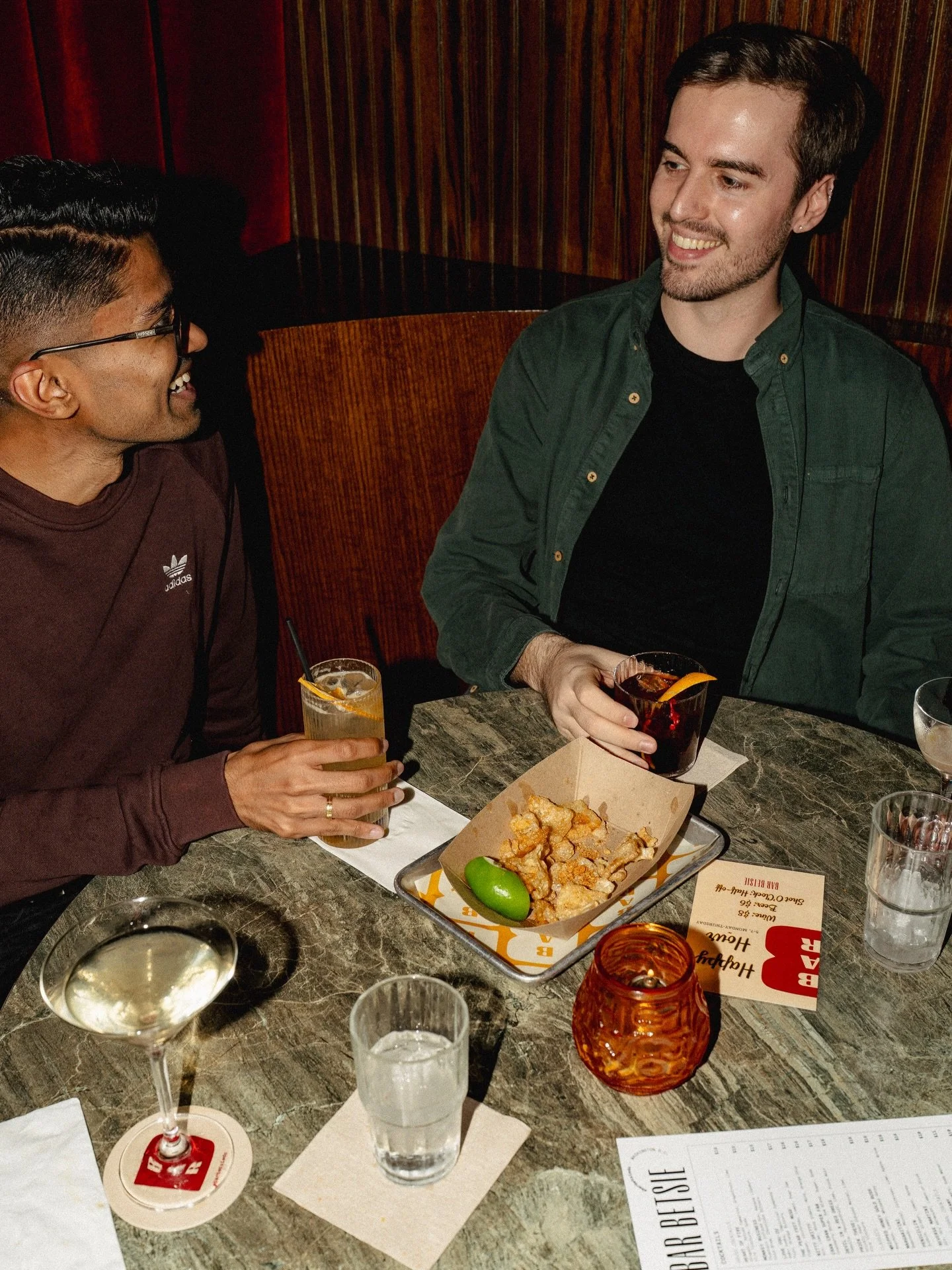 Cheers, sip, laugh, repeat. As you should. 😌🍸

📍Washington, D.C.

Bar Betsie Washington DC. DC cocktail lounge. Bar near Union Market DC, Best Cocktails in Washington, D.C., DC Foodie, Cocktails, Late-night bar Washington DC, Washington DC cocktai