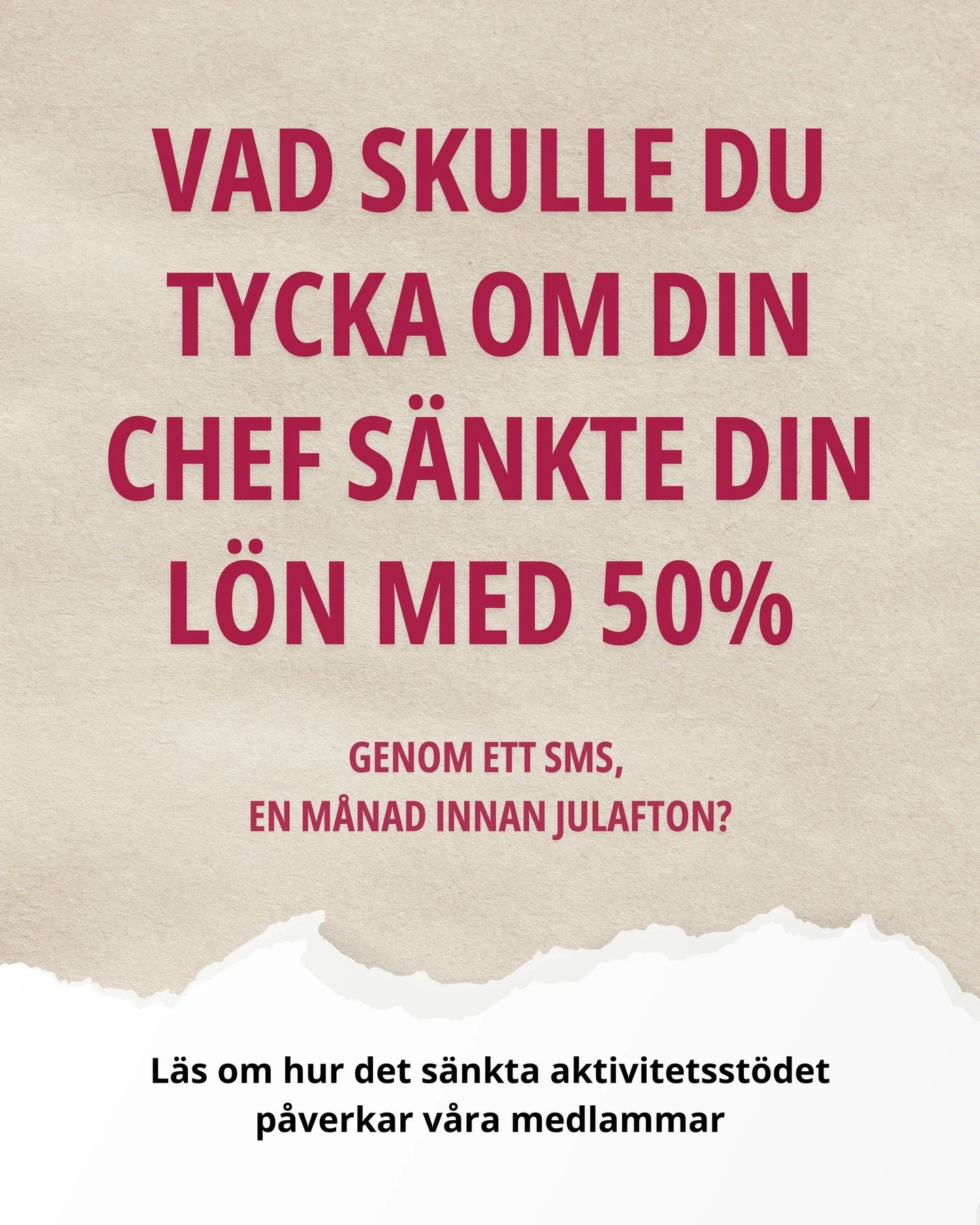 De senaste f&ouml;r&auml;ndringarna i arbetsl&ouml;shetsf&ouml;rs&auml;kringen och aktivitetsst&ouml;det sl&aring;r h&aring;rt mot m&auml;nniskor som redan befinner sig l&aring;ngt fr&aring;n arbetsmarknaden. 

F&ouml;r m&aring;nga av v&aring;ra medl