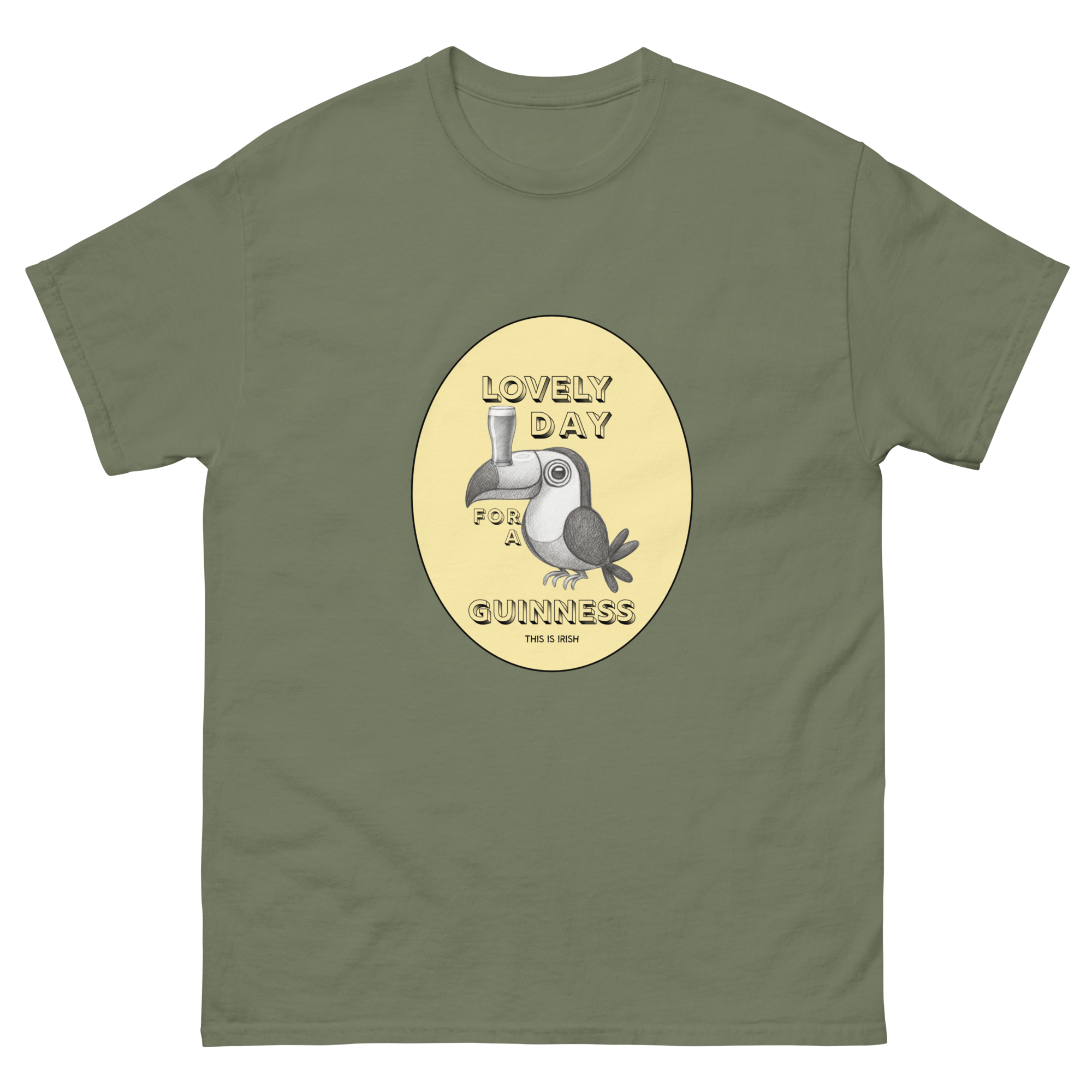 unisex-classic-tee-military-green-front-69aaf132722e5.png
