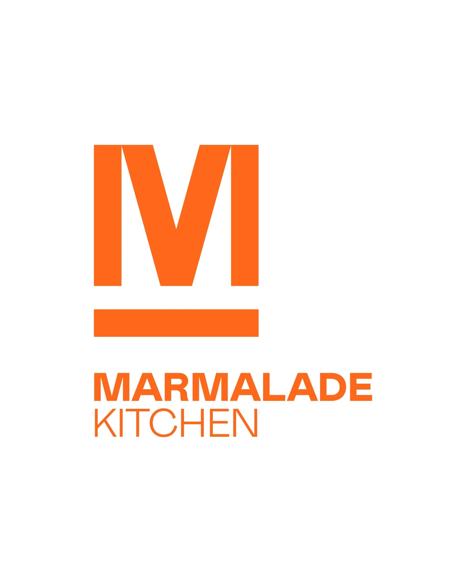 Logo for Marmalade Kitchen featuring an orange 'M' and the words 'Marmalade Kitchen' underneath.