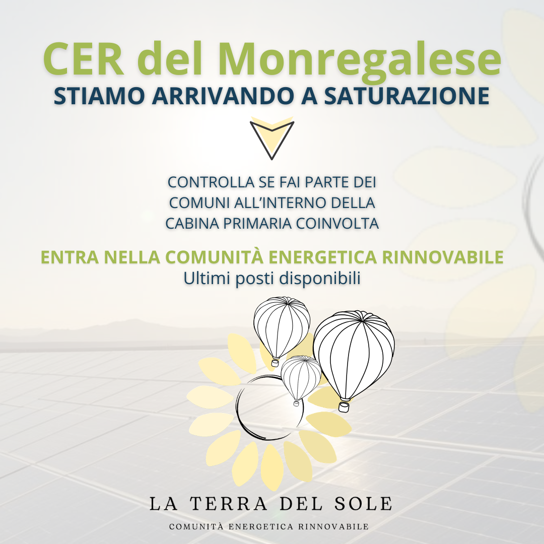 Anche la CER di Mondovì si avvicina alla saturazione