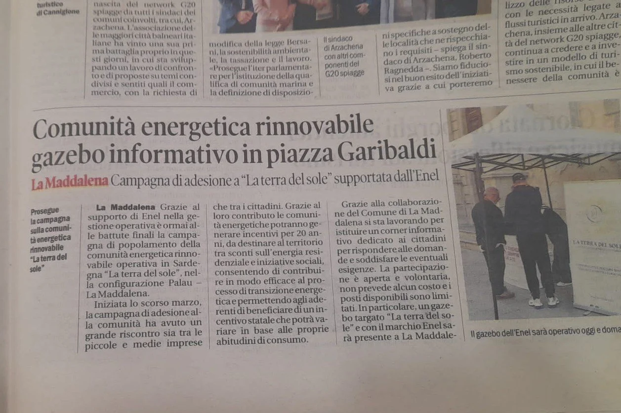 articolo La Nuova Sardegna