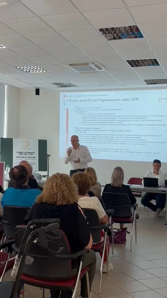 Filippo Chessa presenta la CER al Comune di Sanluri