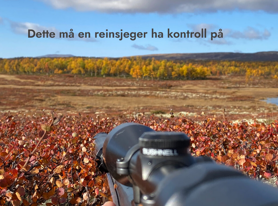 7 viktige ting å huske på reinsdyrjakt!