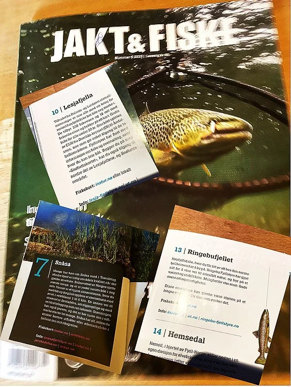 Flere fjellstyrer med ørretperler