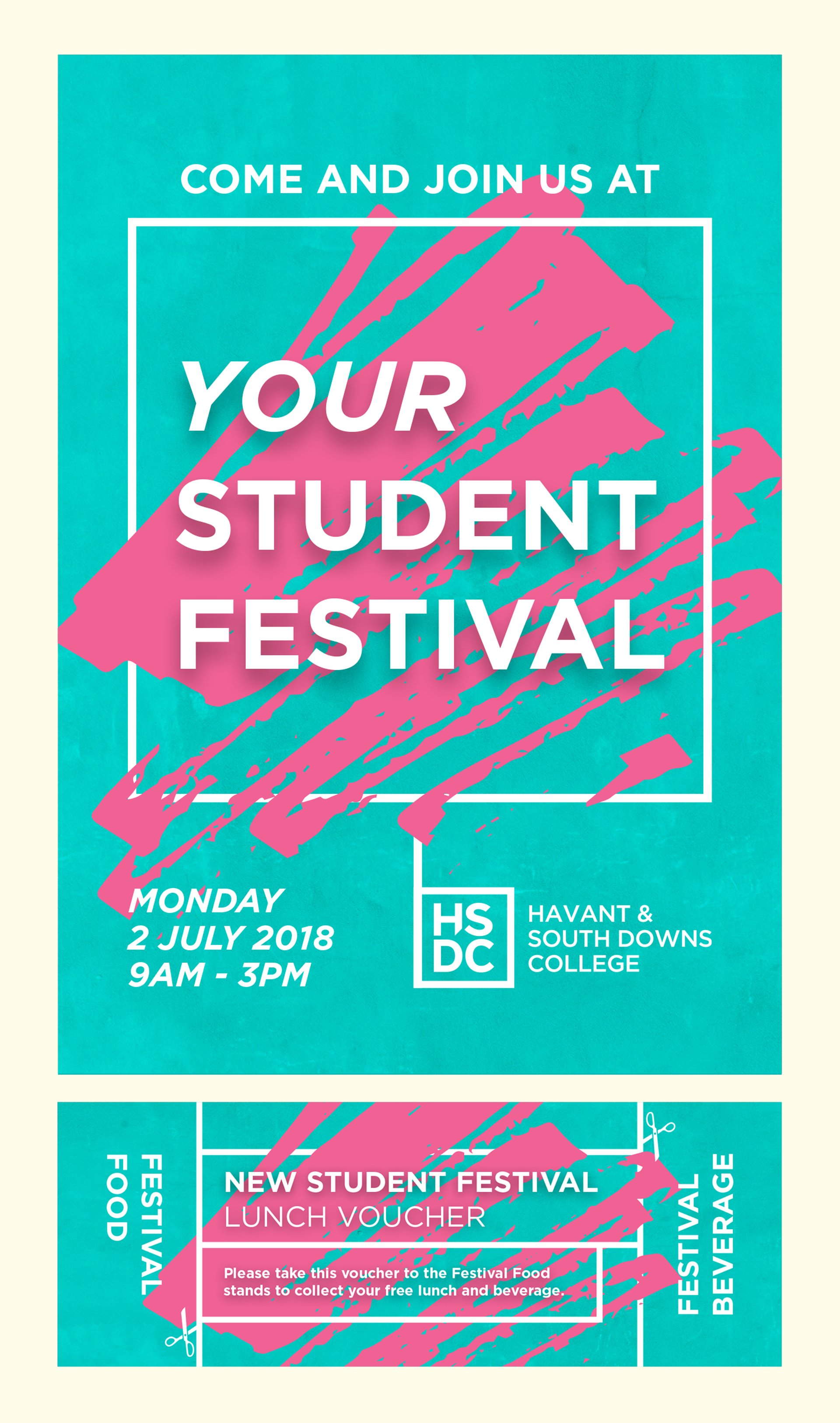 Student summer festival campaign