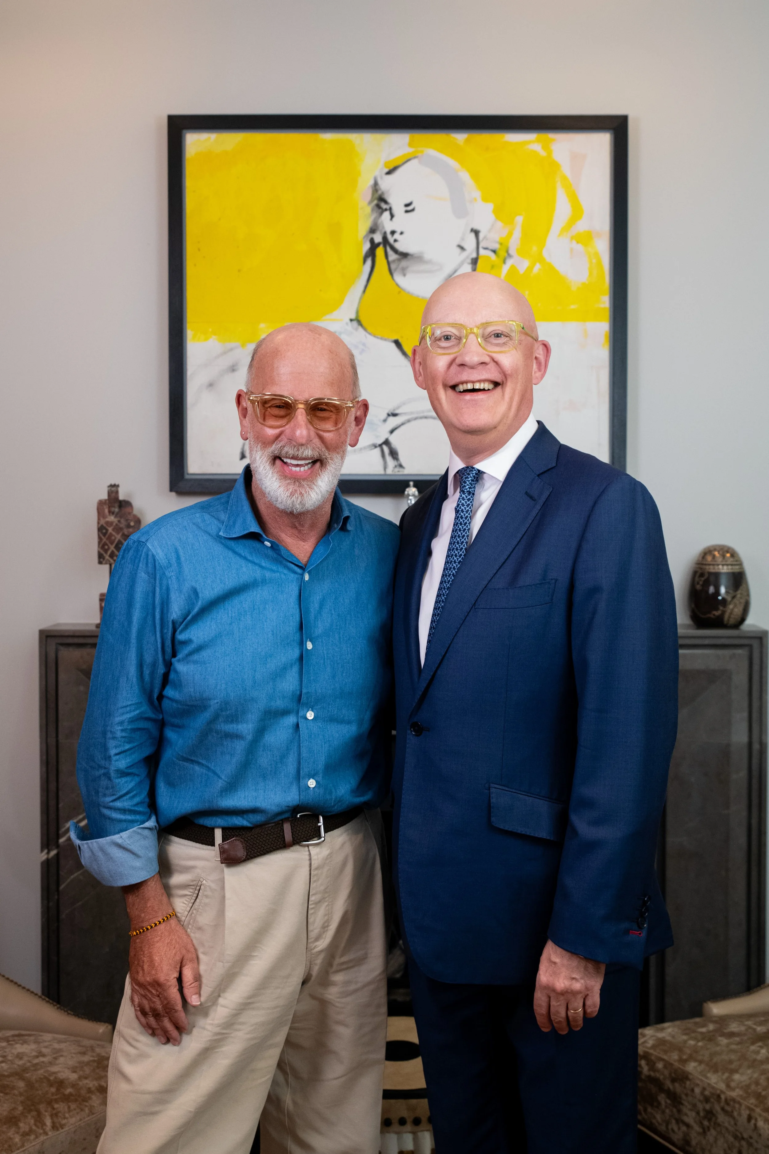 Ian Rosenblatt OBE, host of Winning podcast by Rosenblatt Law, with Sir Ian Blatchford