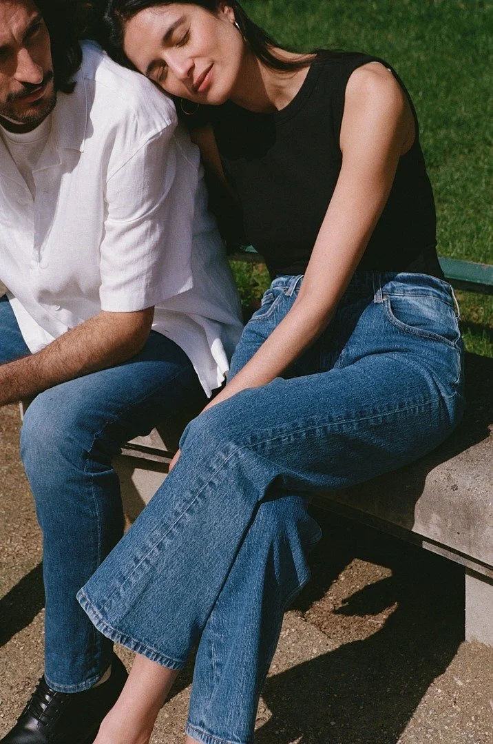 MUD Jeans — Photo: Cécile Larher — Baci Management team: Hair & Makeup Julie Coone, Stylist Lola Maqueda  