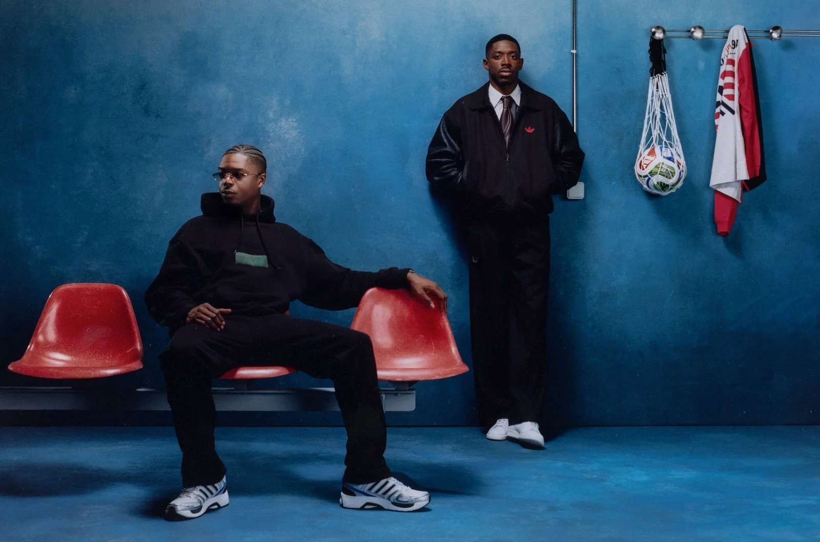 Billboard x Adidas x Ninho x Dembélé — Photo: Michelle Helena Janssen — Baci Management team: Hair & Makeup Inès Zérouali, Manicurist Lilly Lizé, Hair & Makeup assistant Charleene Evrat 