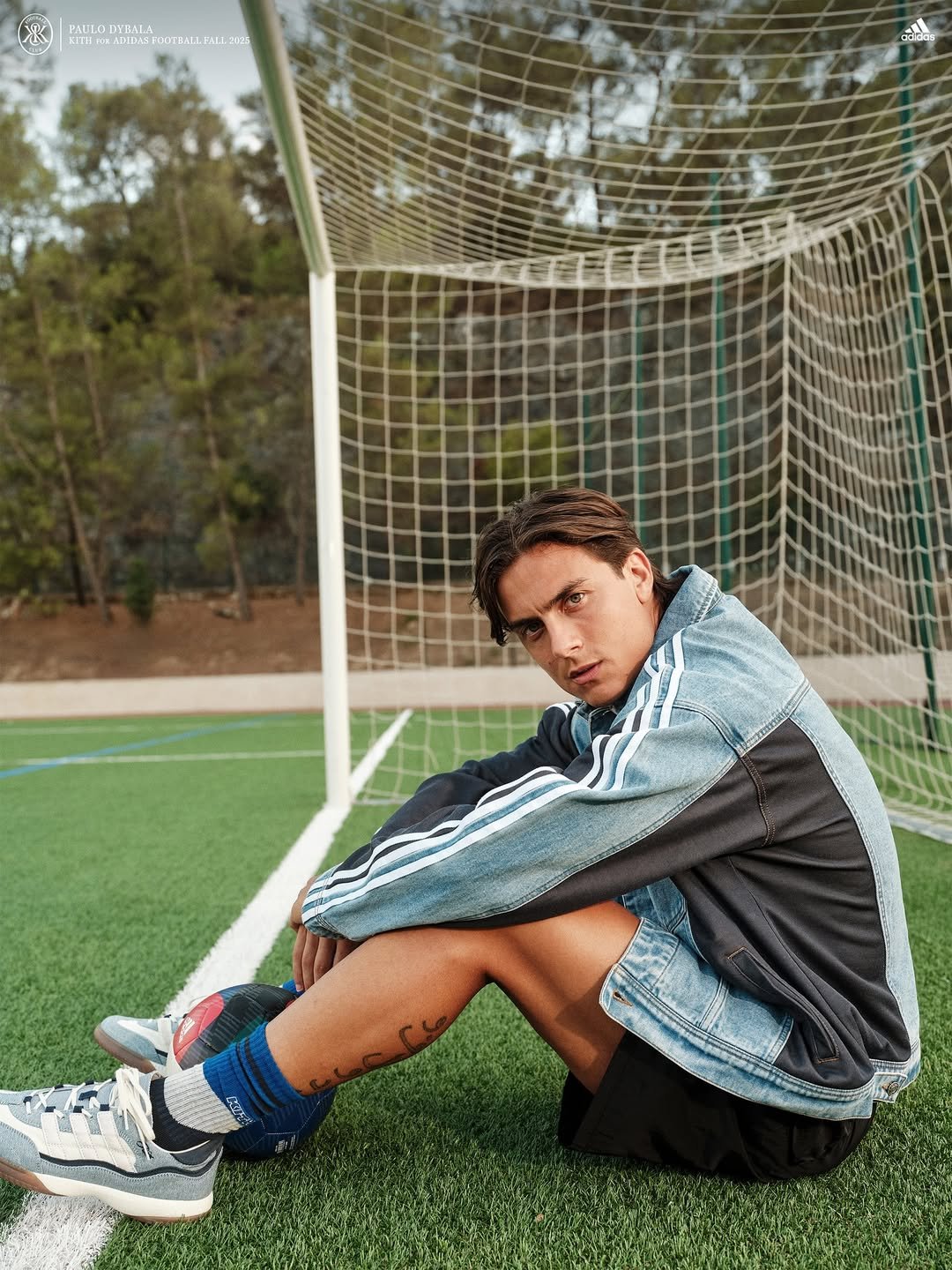 Kith x Adidas x Paulo Dybala — Photo: Mitchell Duncan — Hair & Make up Vy Sapyyapy C/o Management Artist —Baci Management team: Makeup assistant Mathilde Sicre 