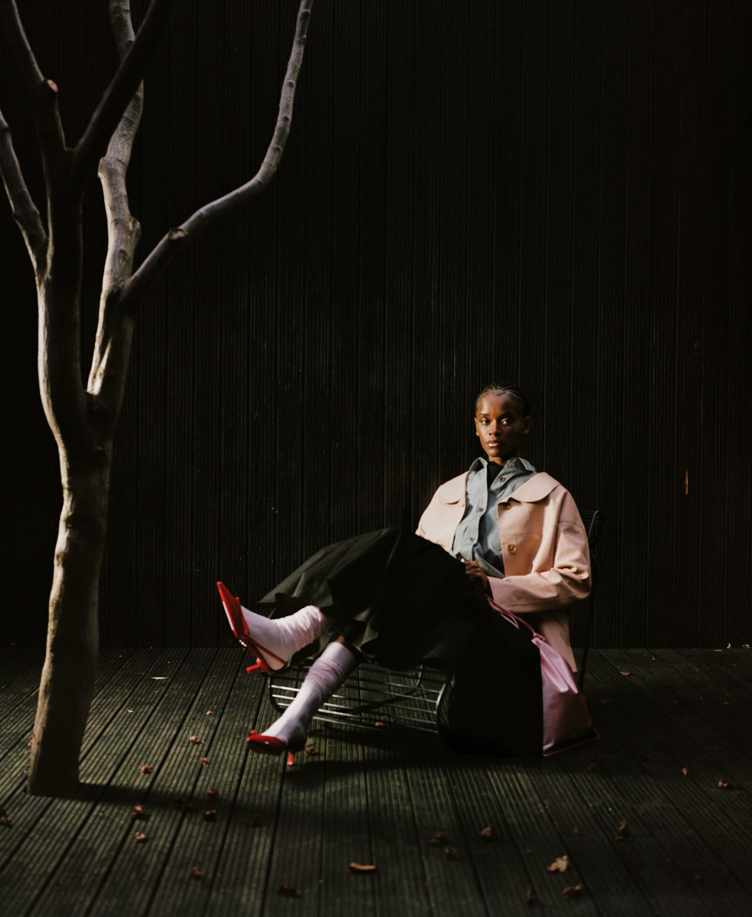 Odda Magazine x Letitia Wright — Photo: Eimear Lynch — Baci Management team: Manicurist Hannah Balogun