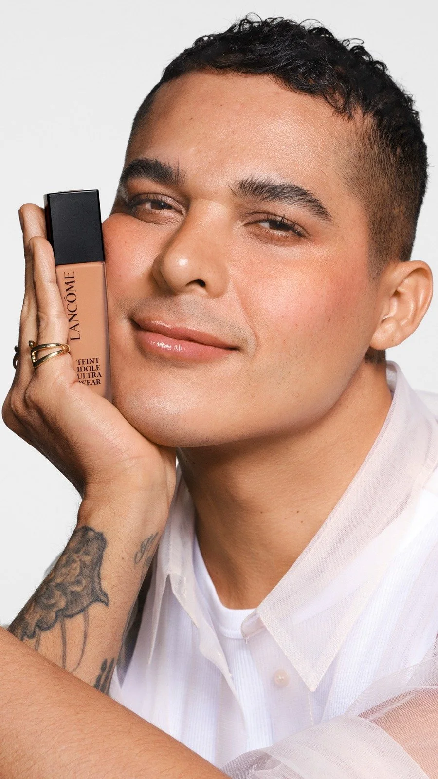Lancôme — Photo:  Julia Stoltz & Vincent Girardot — Baci Management team: Hairstylist Julien Gonzalez, Hairstylist assistant: Jason Thomas