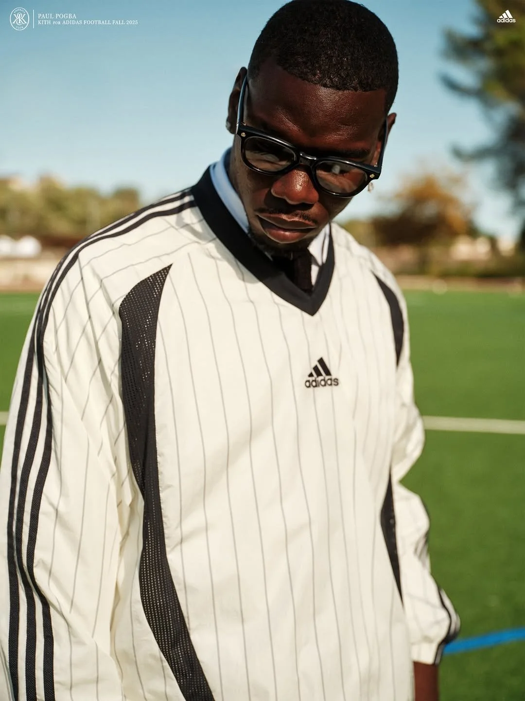 Kith x Adidas x Paul Pogba — Photo: Mitchell Duncan — Hair & Make up Vy Sapyyapy C/o Management Artist — Baci Management team: Makeup assistant Mathilde Sicre 