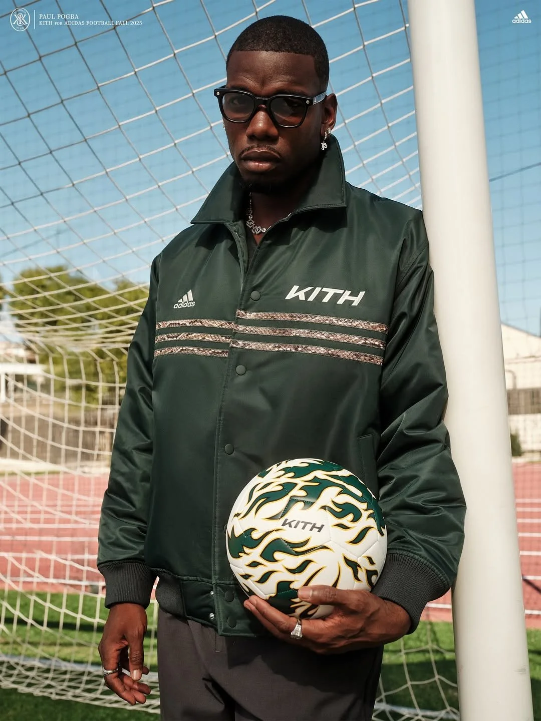 Kith x Adidas x Paul Pogba — Photo: Mitchell Duncan — Hair & Make up Vy Sapyyapy C/o Management Artist — Baci Management team: Makeup assistant Mathilde Sicre 