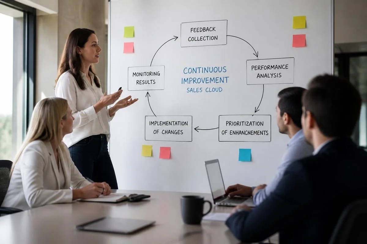 Salesforce sales cloud optimisation cycle