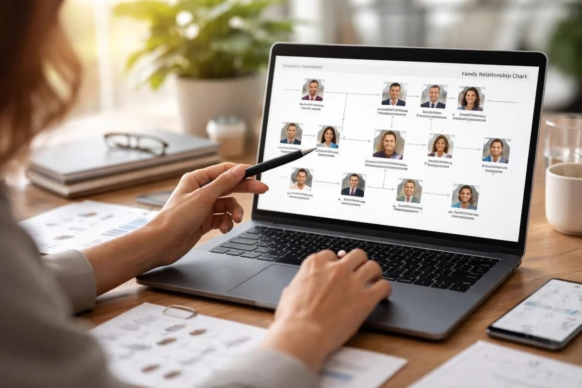 Household relationship mapping in Salesforce Financial Service Cloud