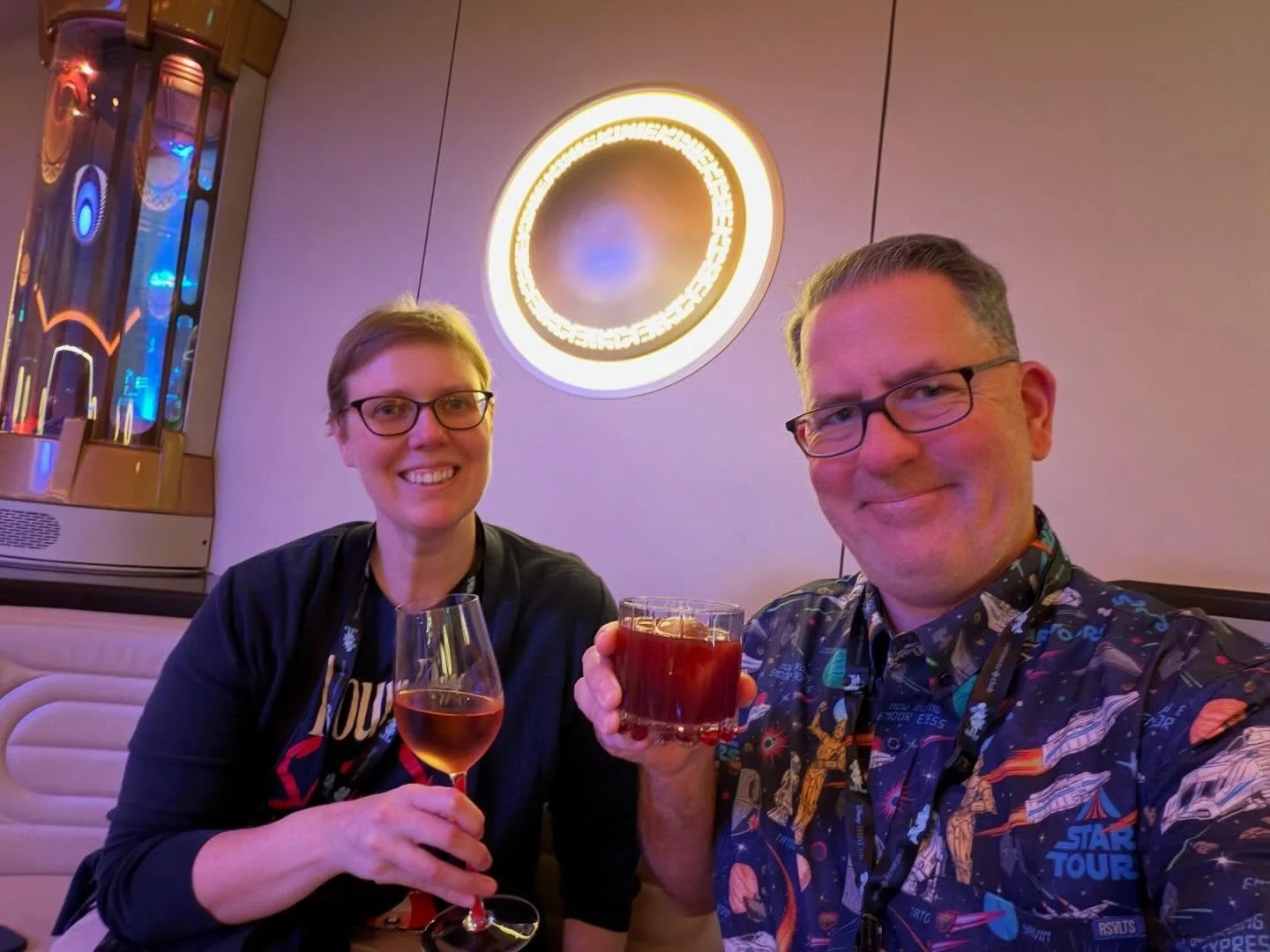 May the 4th be with you whether you&rsquo;re at the Hyperspace Lounge on the Disney Wish or somewhere else in a galaxy far far away. 

#starwars #maythe4thbewithyou #disneywish #hyperspacelounge #disneycruise