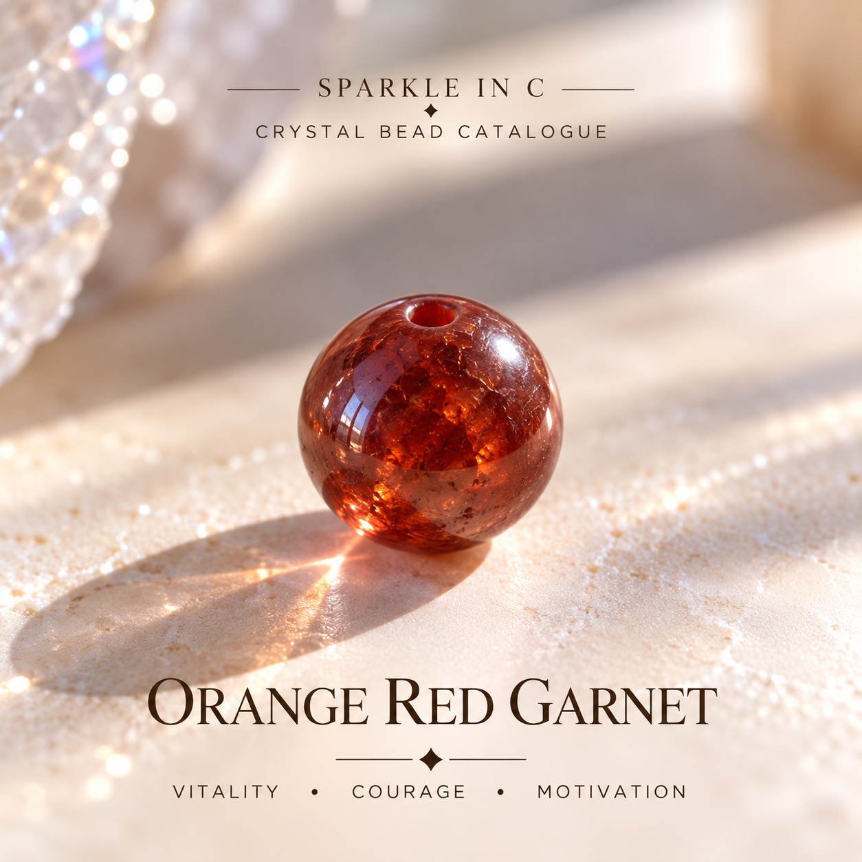 Orange Red Garnet