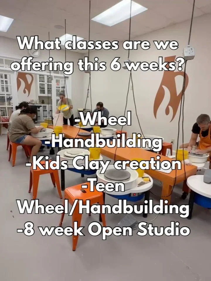 Join the creative fun! Our 6-week courses are back and open to all ages and skill levels. From basic to advanced, our expert instructors will guide you every step of the way. Sign up today and let's get creative! 

#suwaneeclayworks #potteryclasses #