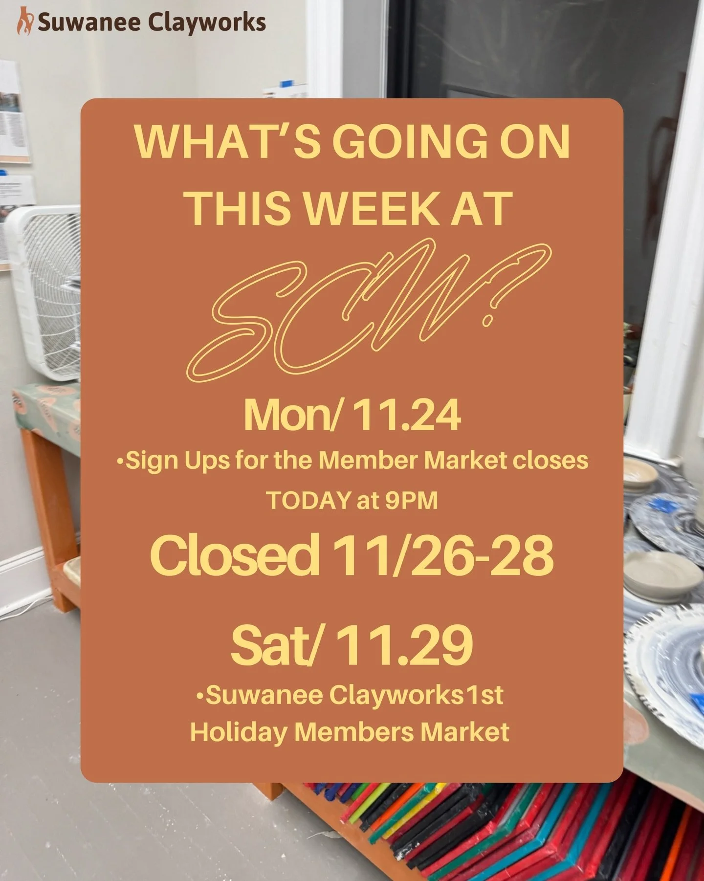 Take a peek at what's new this week at Suwanee Clayworks! 

#potteryofinstagram #potterystudio