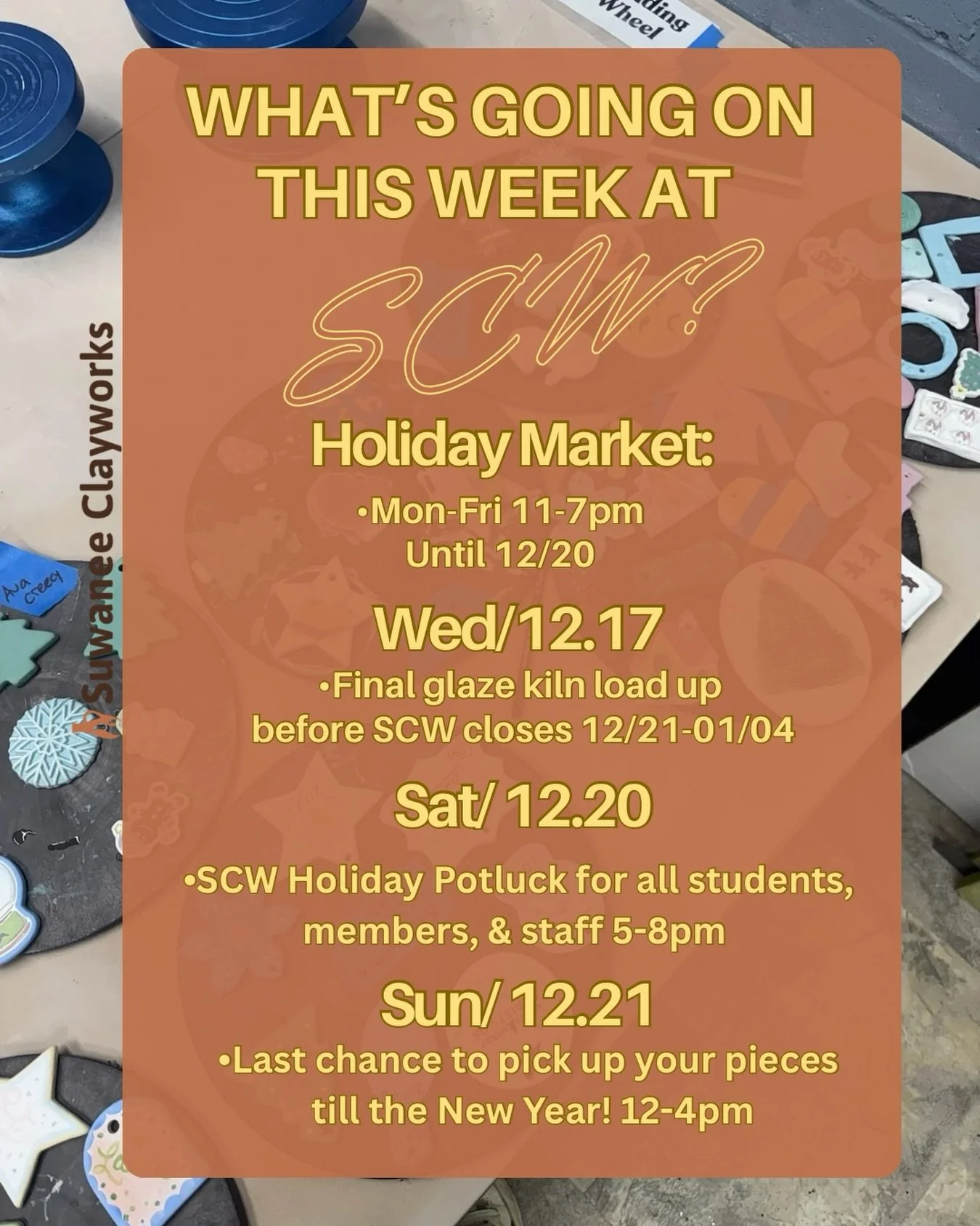 What&rsquo;s going on this week!!!