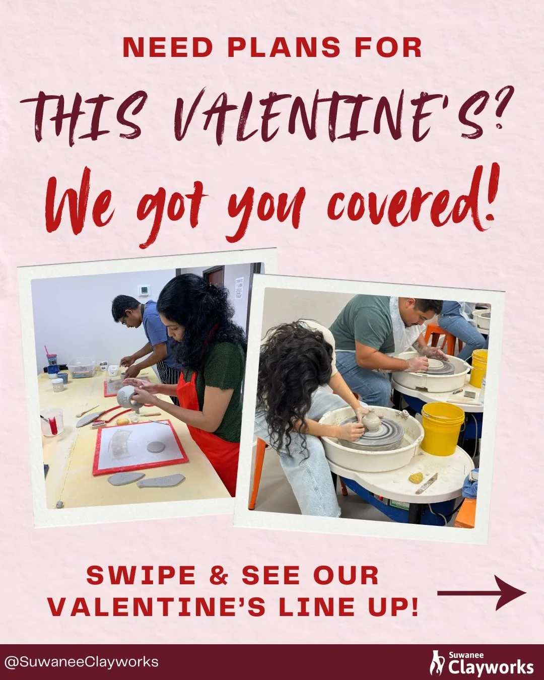 🌹Not sure what to do with your significant other or BFFs on Valentine's Day? Don't worry, we've got you! Check out our February lineup for the perfect event, and find all the info you need in the link in our bio!💌