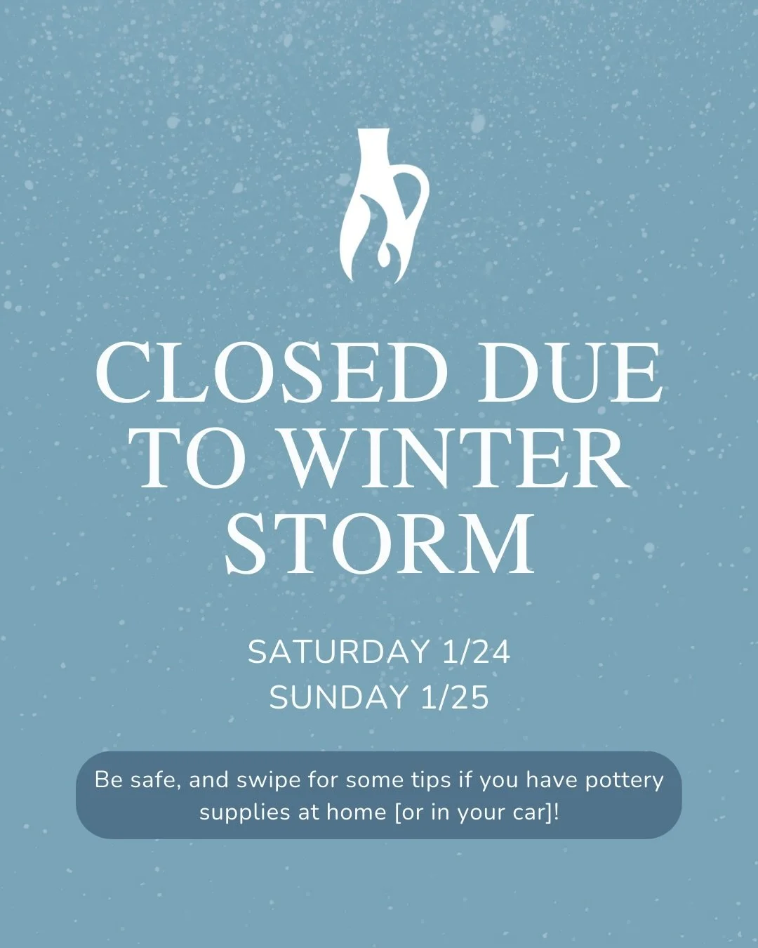 We will be closed tomorrow and Sunday due to the weather forecast! We will still be open until 8:30pm tonight. Stay tuned about an announcement for Monday&mdash;we will follow what Gwinnett County Public Schools does in terms of cancellations. Swipe 