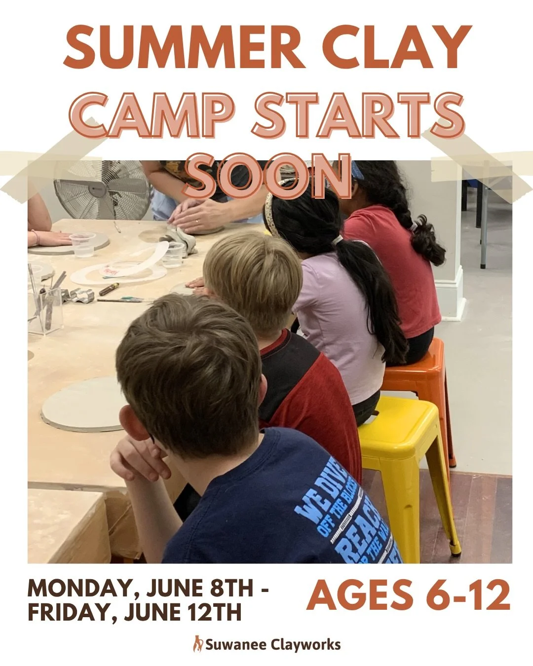 ☀️ SUMMER CLAY CAMP IS ALMOST HERE! ☀️

Get ready for a summer full of creativity, messy hands, and handmade memories 🎨🫶

Our pottery camps are the perfect place for kids to:
✨ Create clay projects
✨ Learn pottery techniques
✨ Make new friends
✨ Ex