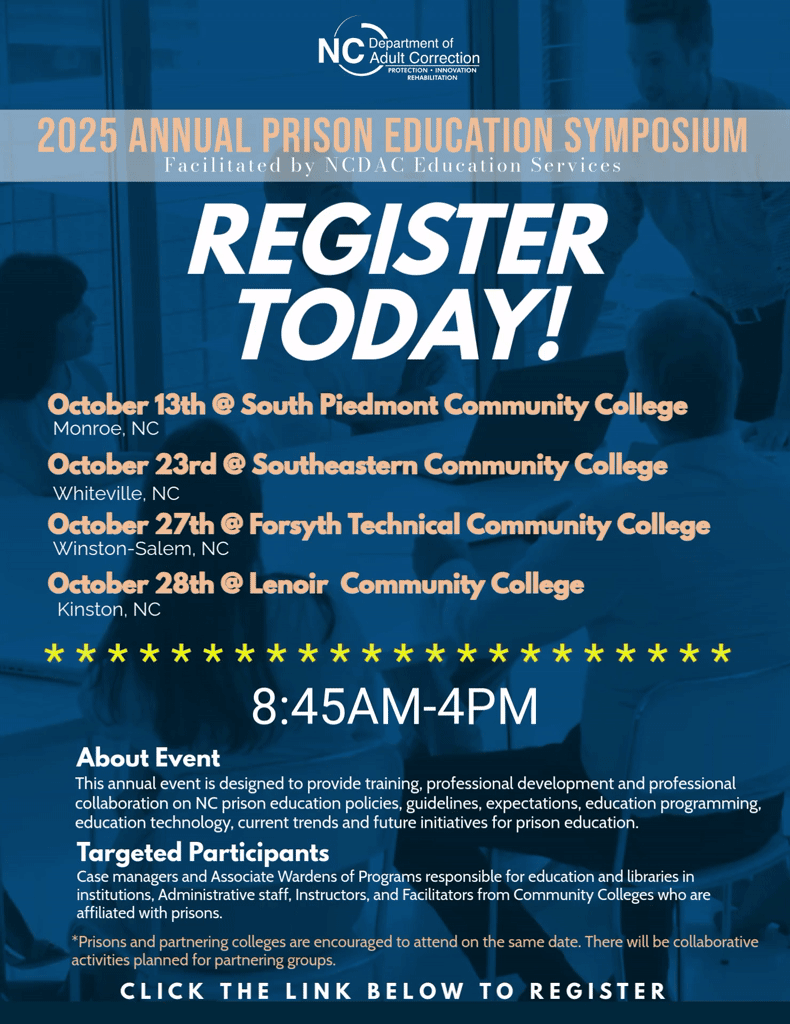 2025 Annual Prison Education Symposium