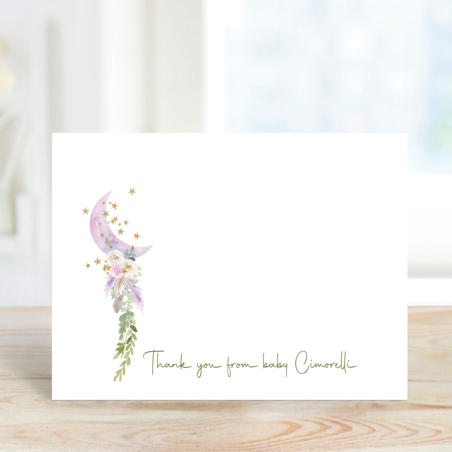 Moon + Stars Thank You Cards