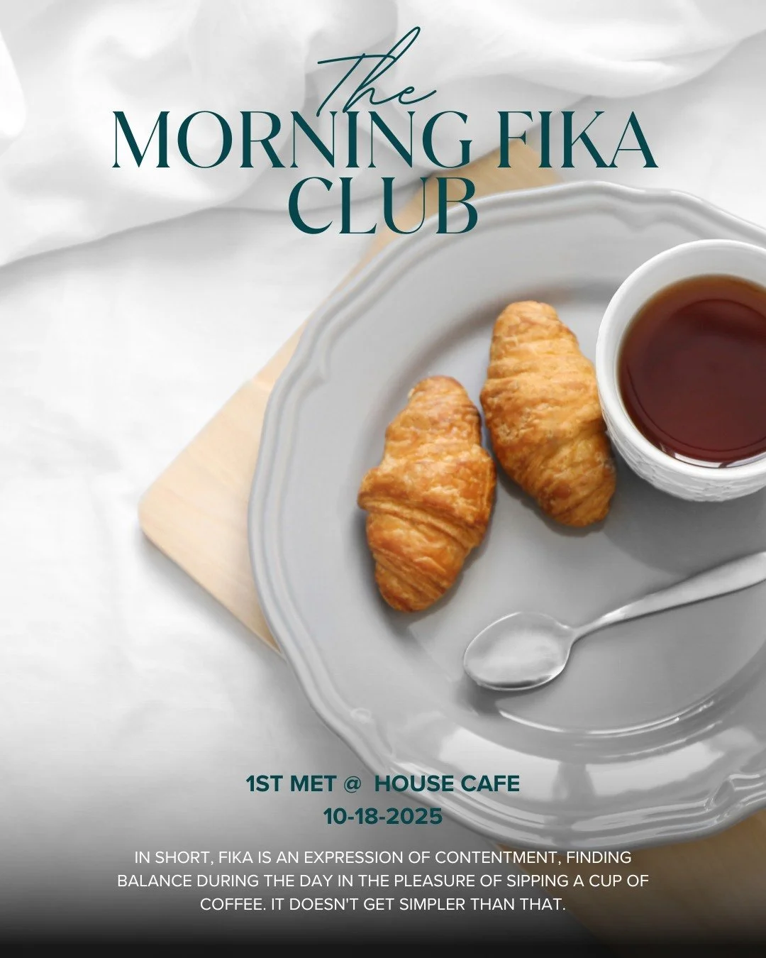 Celebrating the launch of the Art of Gathering Blog with a Morning Fika

The House Cafe is open and I am so excited to play with this concept. To bring freshness to my gathering times with friends through slow connection. 

This won't be the only tim
