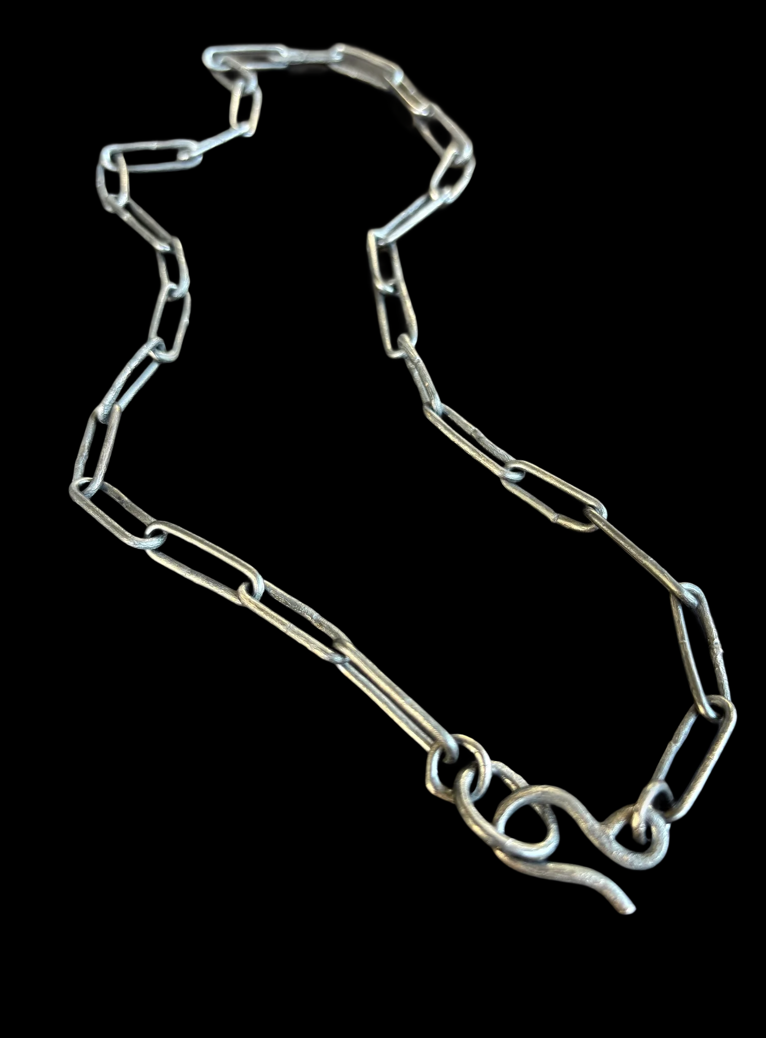 Molten Paperclip Necklace