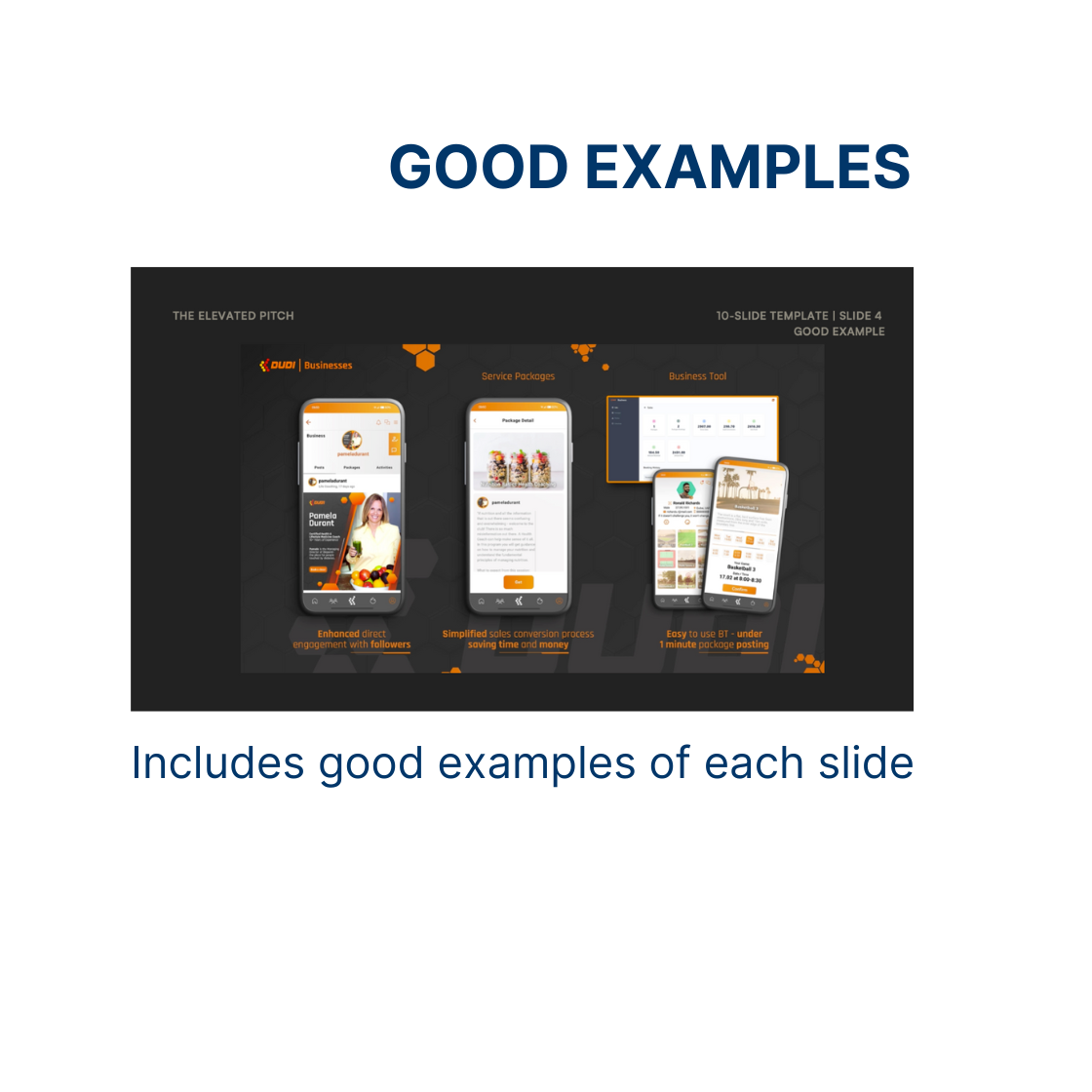 good example of an investment slide
