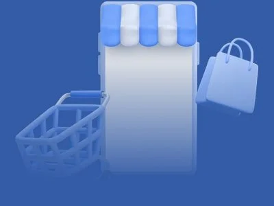 Illustration of an online store