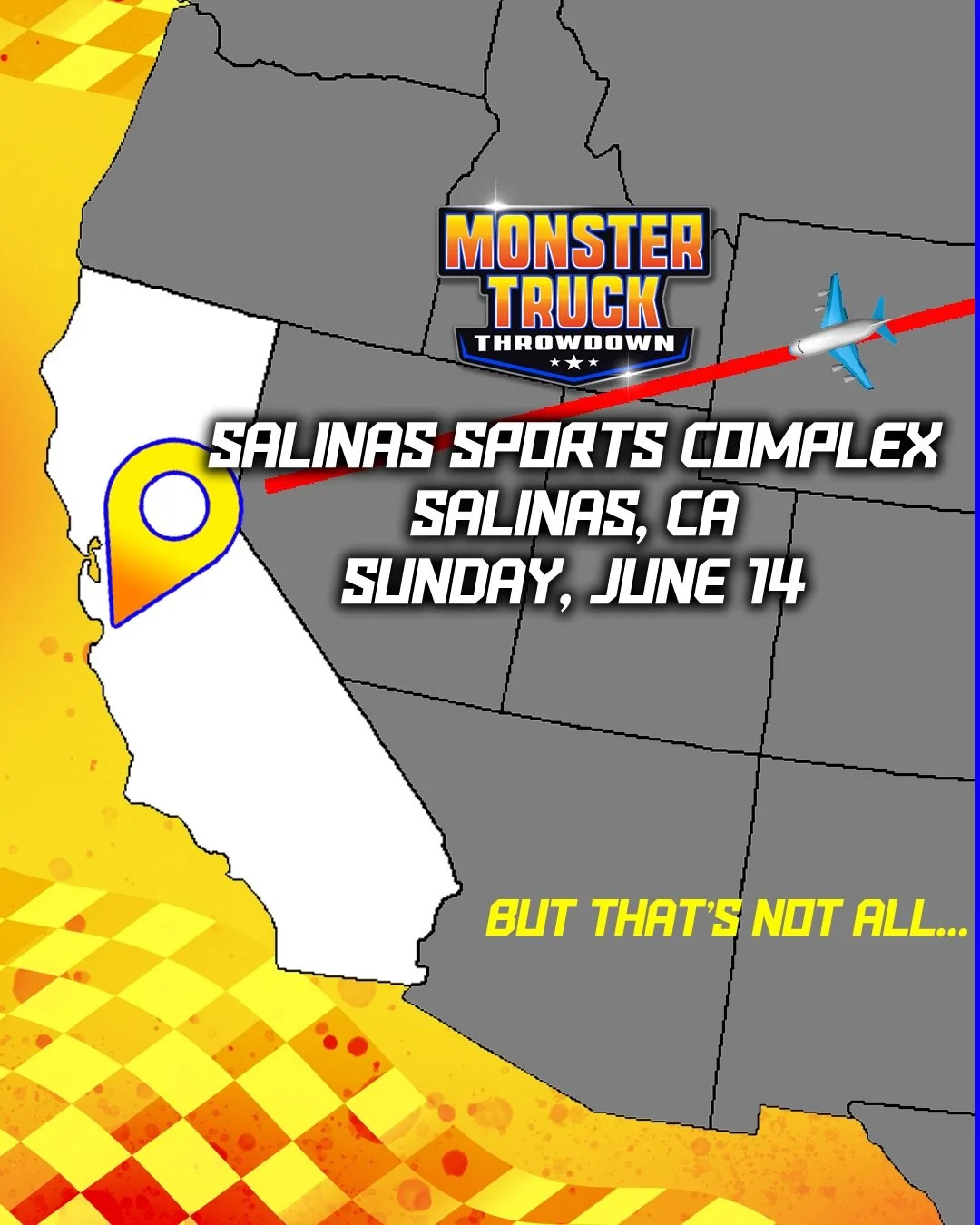Two days. Two states. Two unforgettable events. Double header weekend is coming this Saturday &amp; Sunday 💥

Monster Truck Throwdown is taking over the Upper Peninsula and the Golden State! Highlights and good times = guaranteed ✅

#monstertruckthr