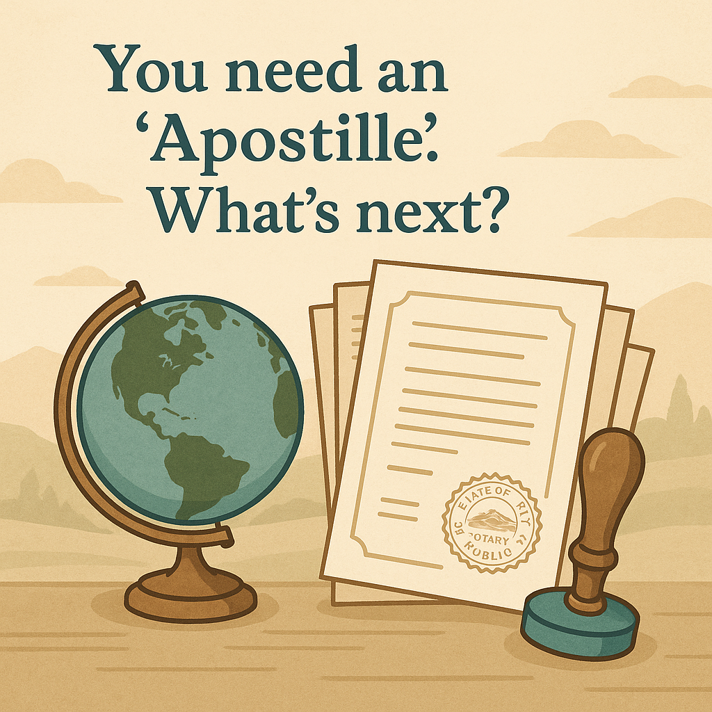 You Need an ‘Apostille’. What’s Next?