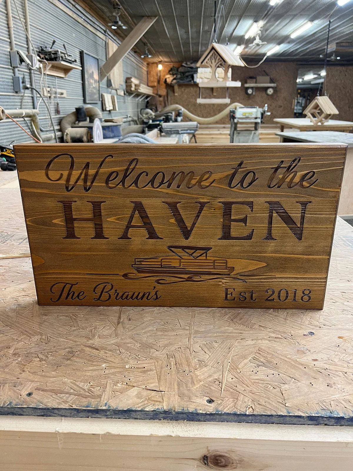 Personalized cottage sign
