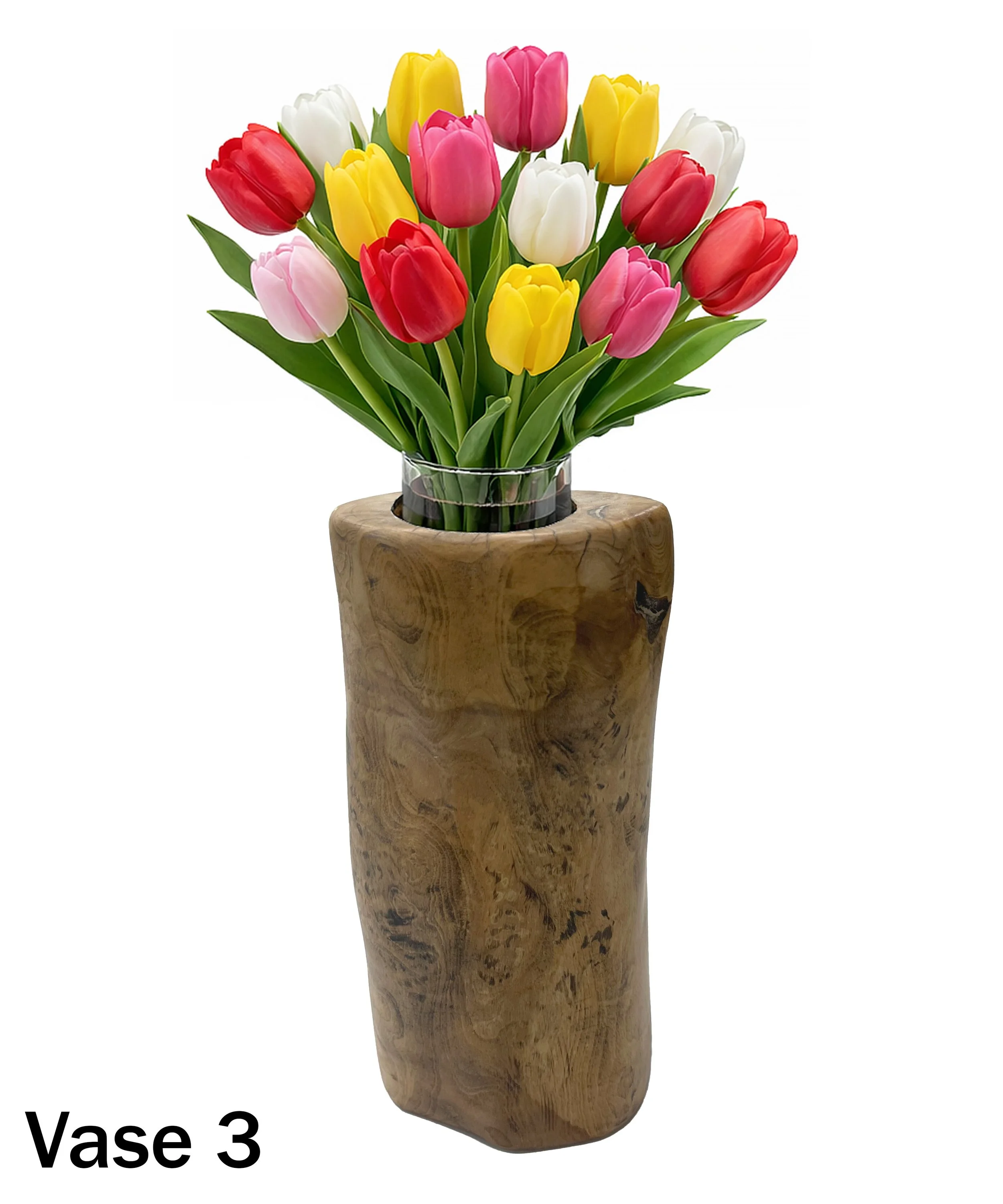 Rustic Wood Vase