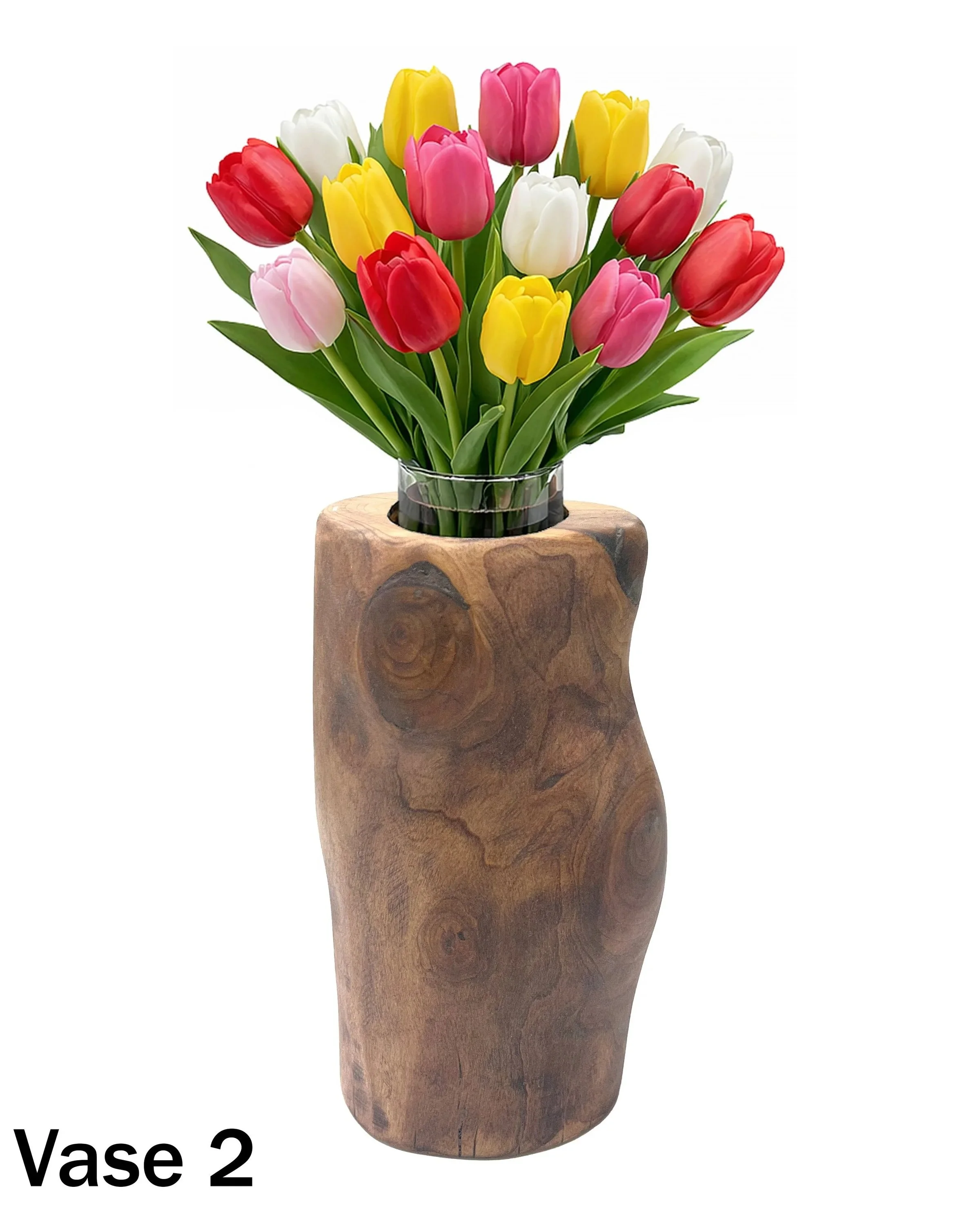 Rustic Wood Vase