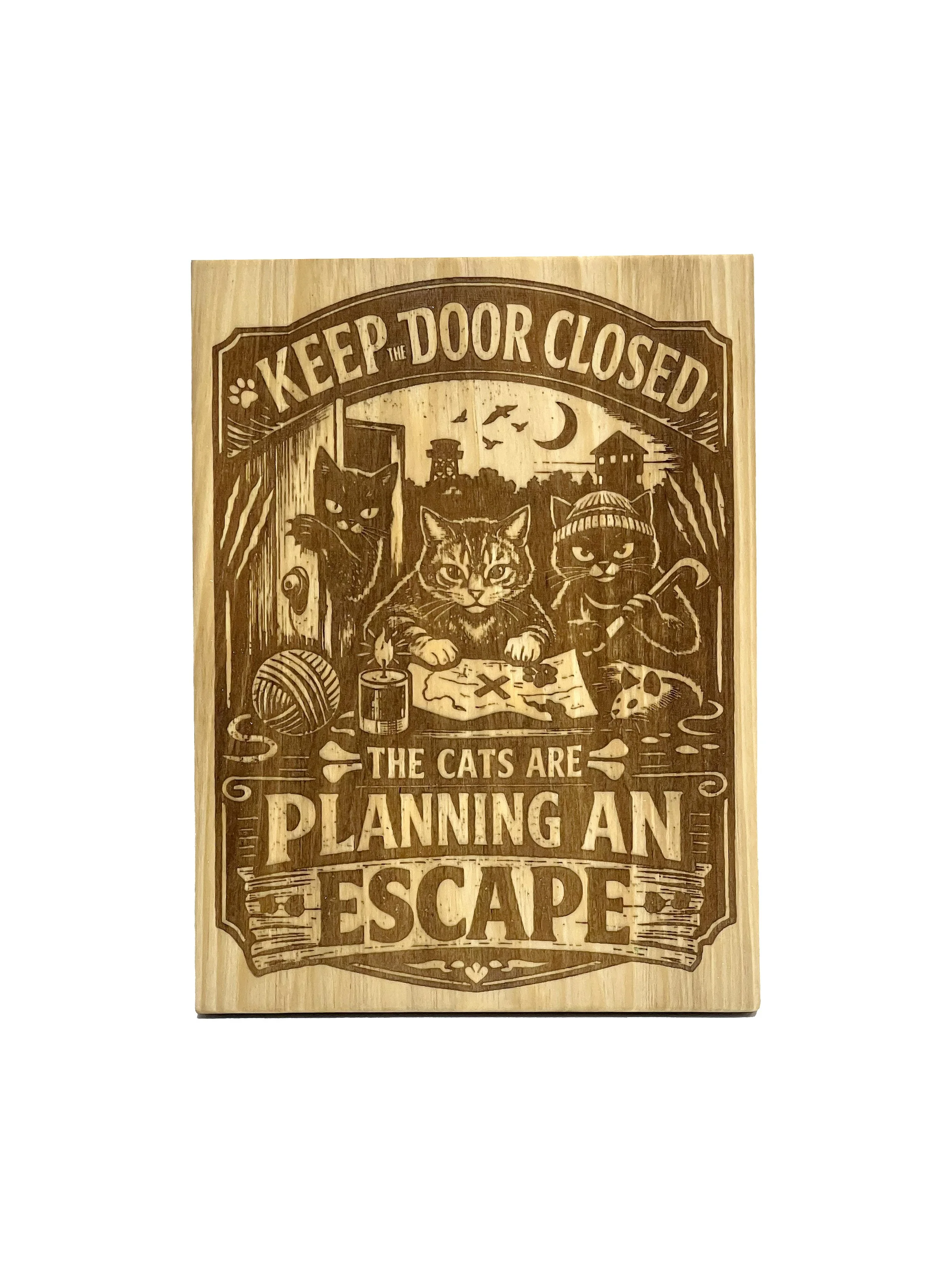 Planning An Escape Cat Sign