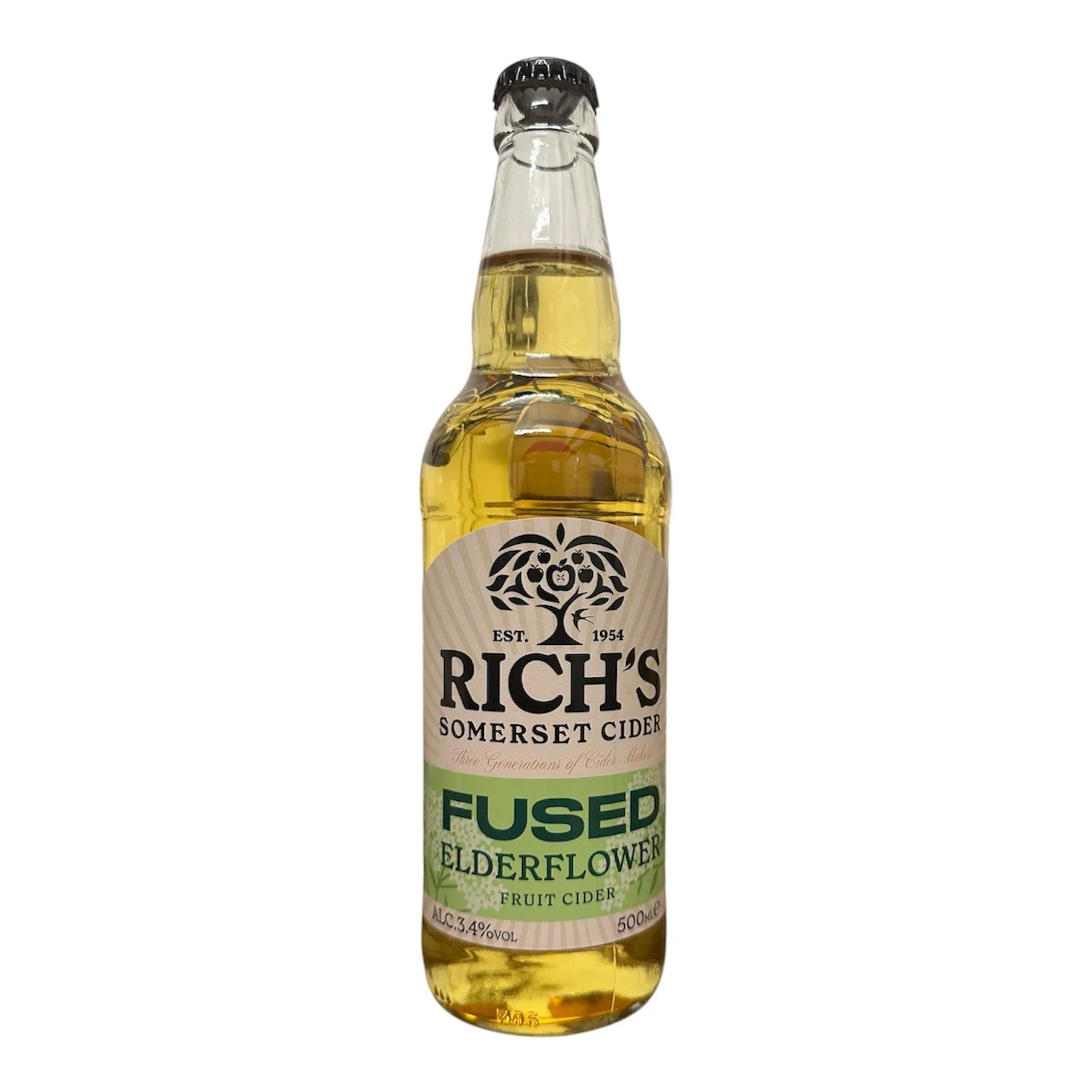 Rich's Elderflower Cider - 3.4% 500ml